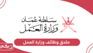 ملحق وظائف وزارة العمل سلطنة عمان 2024